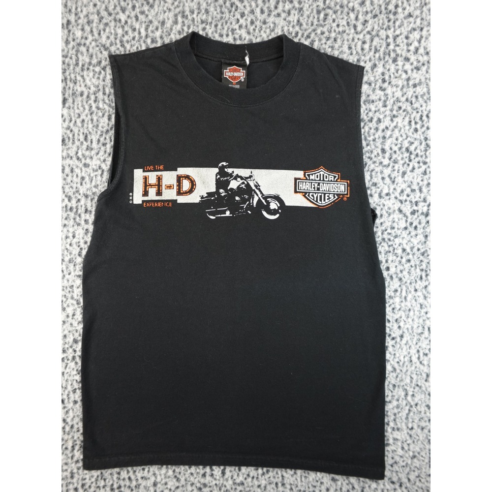 Harley-Davidson Muscle Tee Mens M Black Good Playa Del Carmen Mexico Biker Tank‎